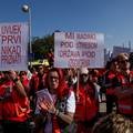 'Hitnjaci' na prosvjedu: 'Mi ne nosimo samo nosila, nosimo lica ljudi koje pokušali spasiti'