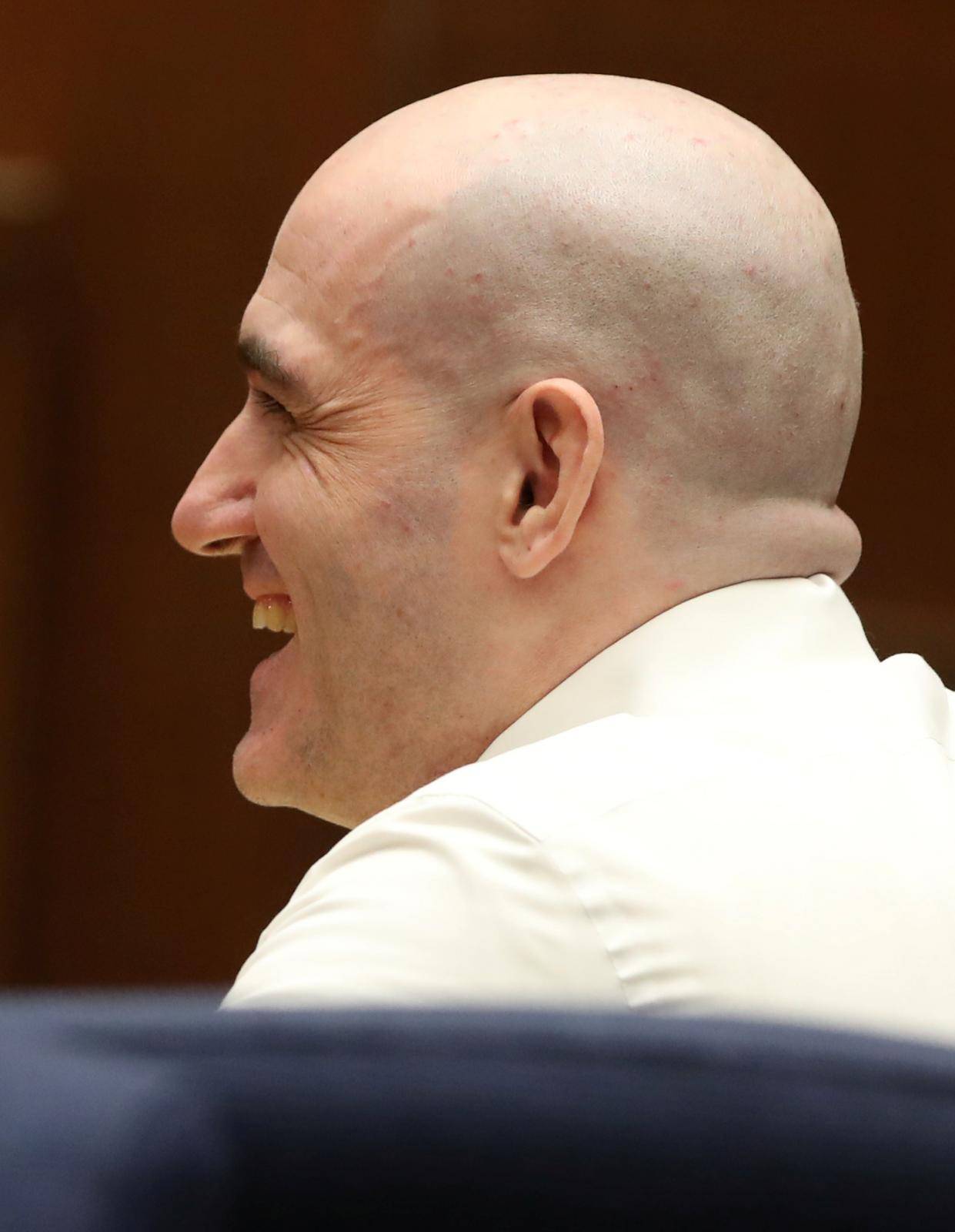 Michael Gargiulo sits in court during his murder trial in Los Angeles