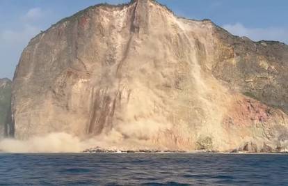 Zastrašujuća snimka: Potres na Tajvanu izazvao niz odrona, velika stijena srušila se u  more