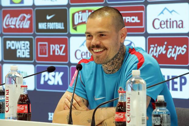 Rijeka: Luka Vušković i Dominik Kotarski na konferenciji za medije hrvatske nogometne reprezentacije