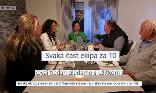 Gledatelji hvale ekipu 'Večere za 5': Svaka čast! Nasmijali ste, rasplakali, oduševili, za 10 ste'