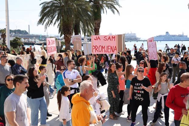 Split: Jubilarni 10. Marš za prava žena, u organizaciji udruge za ženska prava "Domine" i inicijative "Žene Splita"