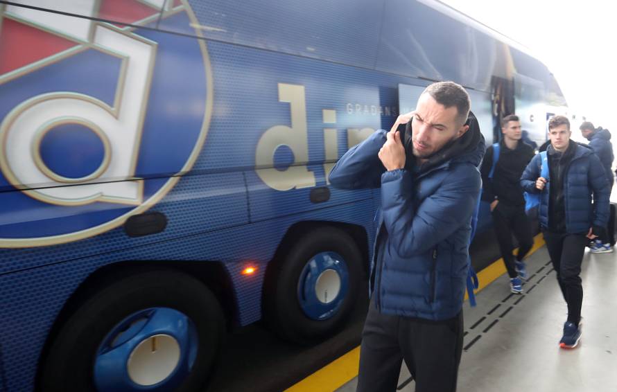 Zagreb: Odlazak GNK Dinamo na okršaj s Atalantom