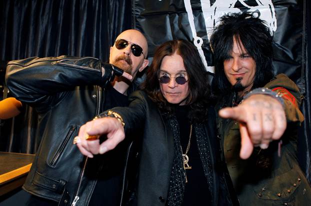 FILE PHOTO: Ozzy Osbourne and friends announce OZZFest 2010 lineup during a news conference in Los Angeles