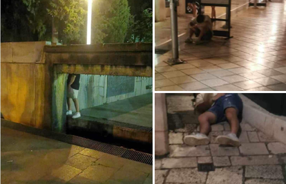 FOTO Počela sezona povraćanja i uriniranja po Splitu: 'Bajno je sve, kao što vidite na slikama'