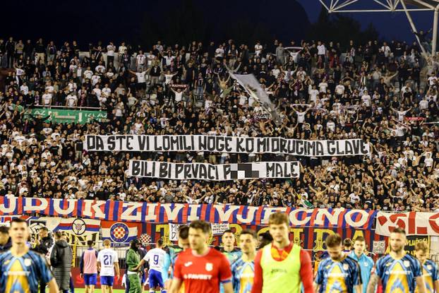 FOTO Vulgarna poruka Torcide: 'Da ste vi lomili noge kao mi glave, bili bi prvaci pi**e male'