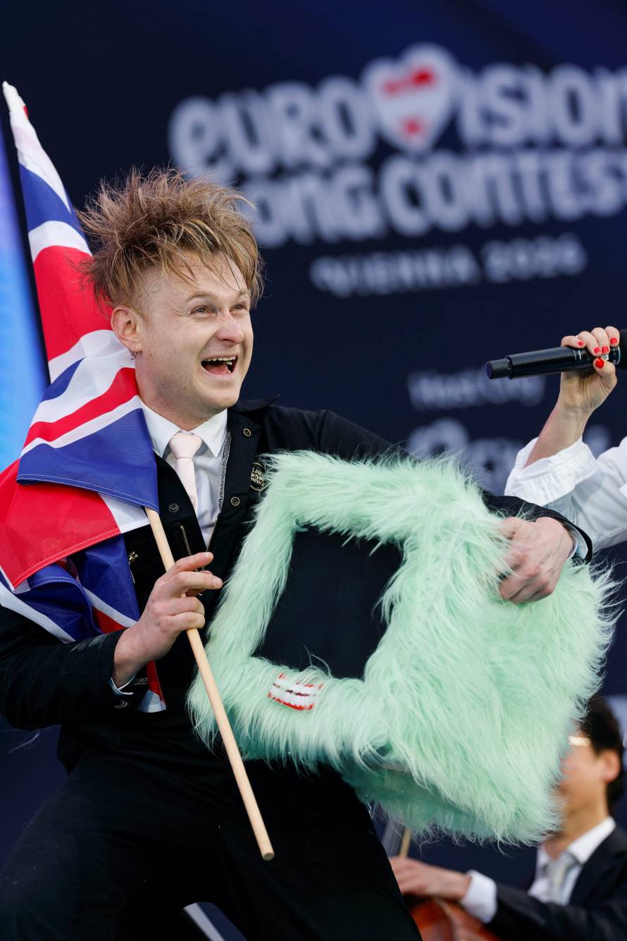 Eurovision Song Contest's 'Turquoise Carpet' event in Vienna
