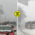 SNJE&Zcaron;NI KAOS Autobus se zabio u stijenu u Gorskom kotaru!