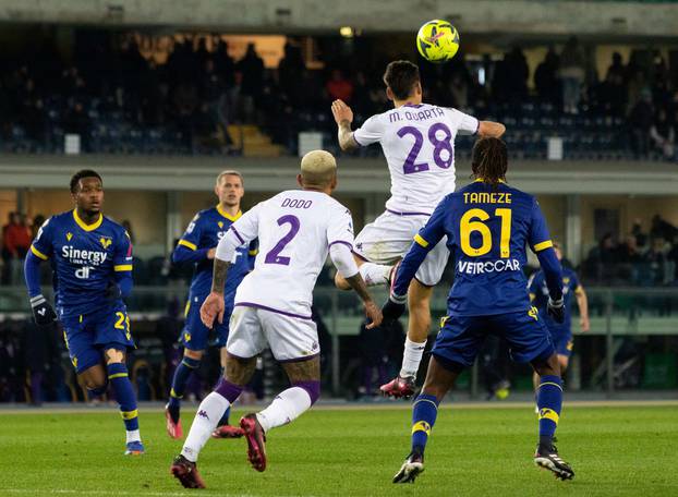 italian soccer Serie A match - Hellas Verona FC vs ACF Fiorentina