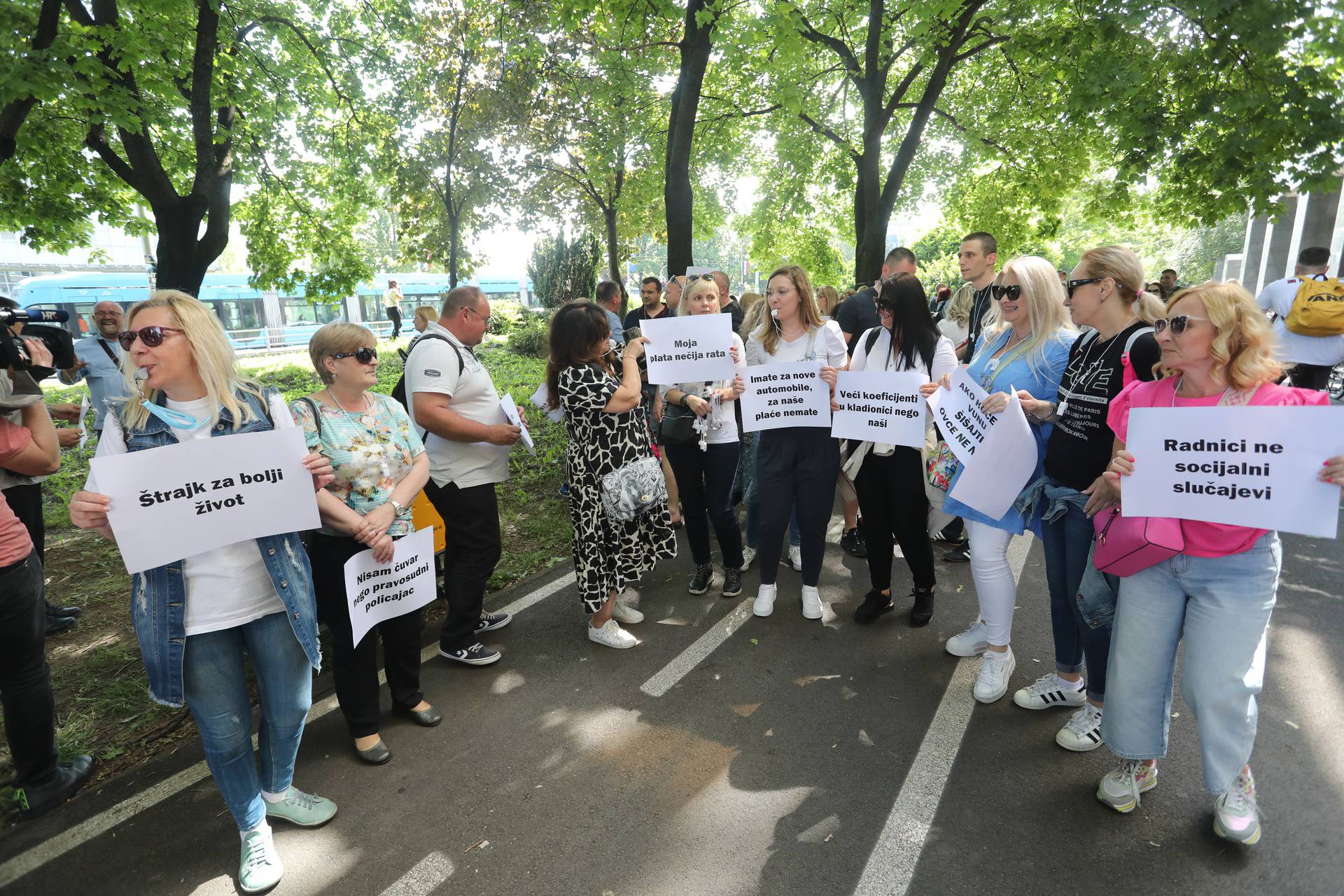 Zagreb: Prosvjed Sindikata pravosudne policije