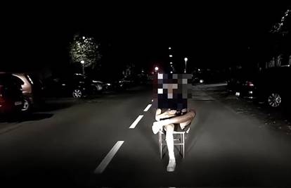 VIDEO Dječak sjedio na stolici nasred ceste u Osijeku, vozač se zaustavio u posljednji trenutak