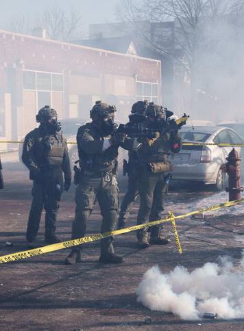 Protest after federal agents fatally shot a man while trying to detain him, in Minneapolis