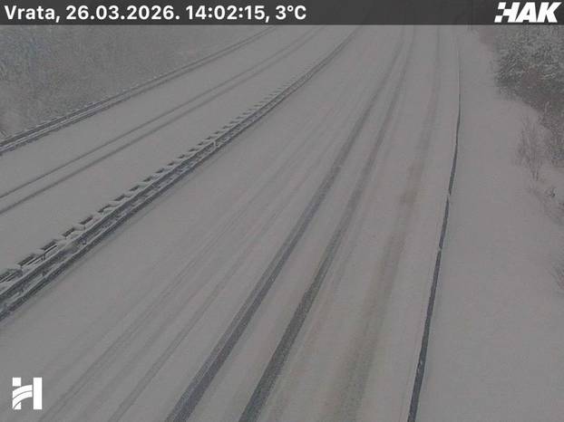 FOTO Dramatično stanje na autocestama, gusti snijeg i dalje pada. Evo koliko ga ima dosad