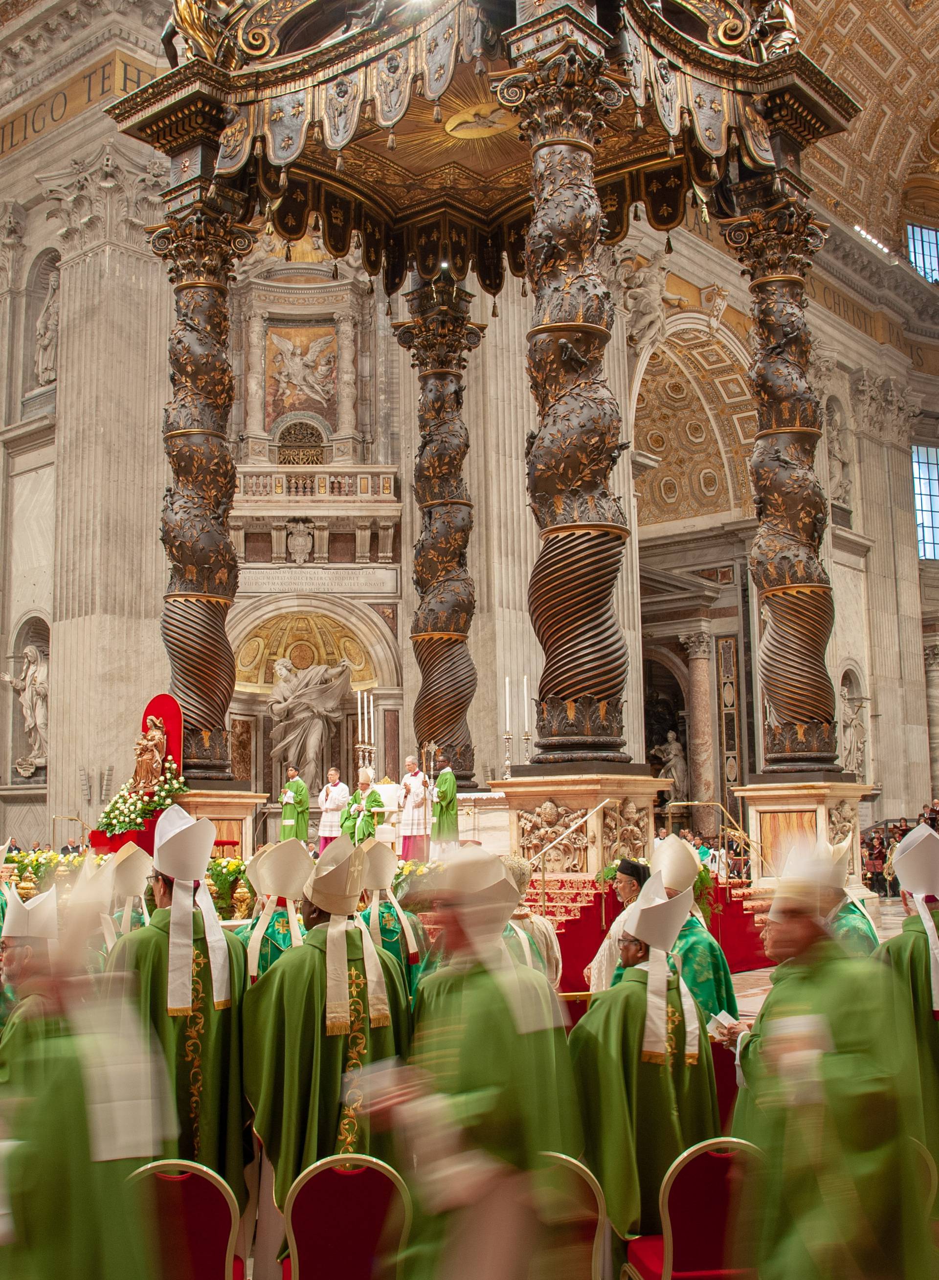 October 28, 2018 : Mass at the conclusion of the XV General Assembly of the Synod of Bishops in St. Peter's Basilica in the Vatican.