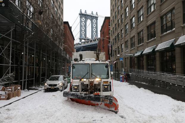 Nor'easter storm in New York