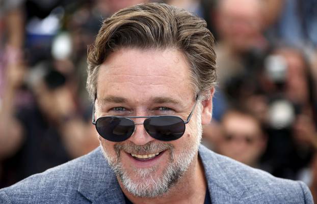 Cast member Russell Crowe poses during a photocall for the film "The Nice Guys" out of competition at the 69th Cannes Film Festival in Cannes