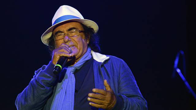 The singer Al Bano Carrisi during the concert at the 12th World Chili Pepper Fair