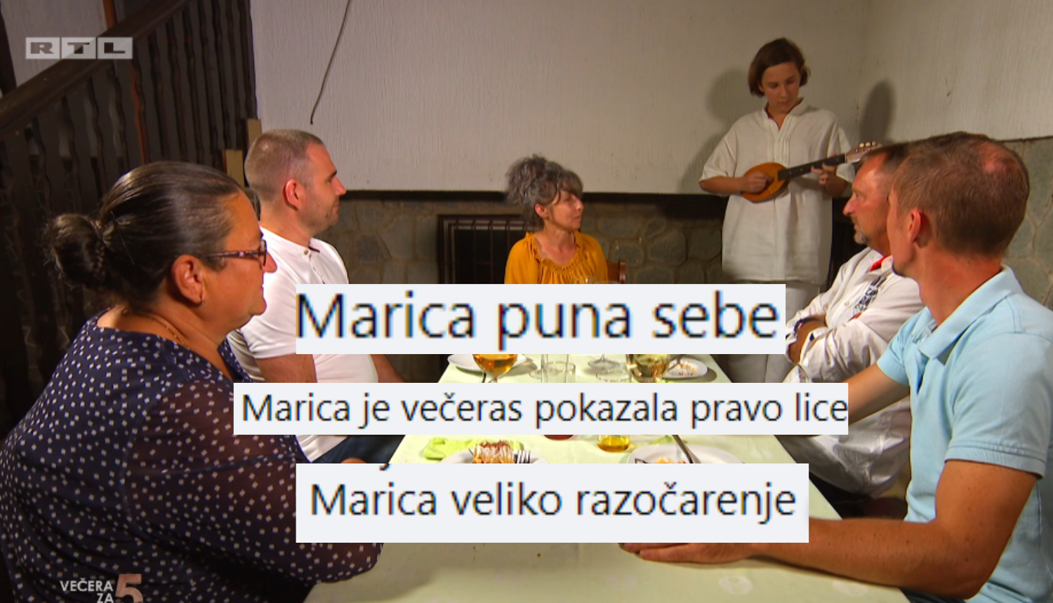 Gledateljima Večere zamjerila se Marica: 'Pokazala je svoje pravo lice. Baš je puna sebe!'