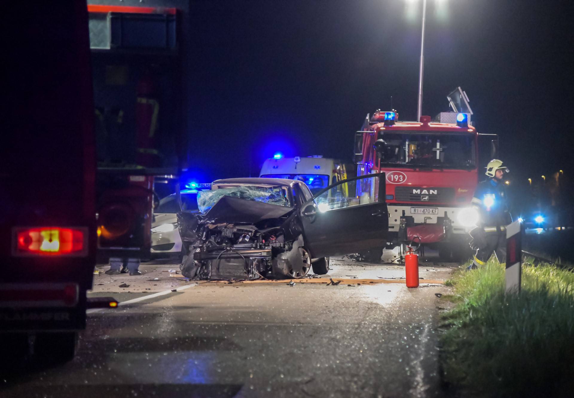 Užas na Grobničkom polju: U sudaru teško ozlijeđeni vozači