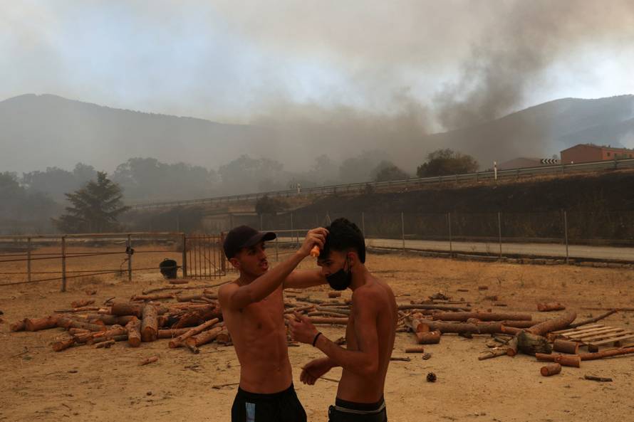 Wildfire in El Tiemblo, Spain