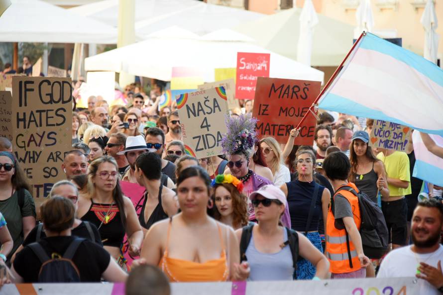 22.06.2024., Pula: Prvi pulski Pride prosao u miru i toleranciji.