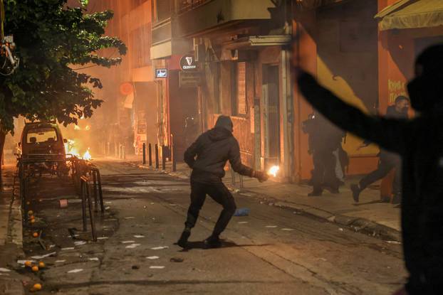 Clashes break out in Athens, following an anniversary rally marking the 2008 police shooting of 15-year-old student Alexandros Grigoropoulos