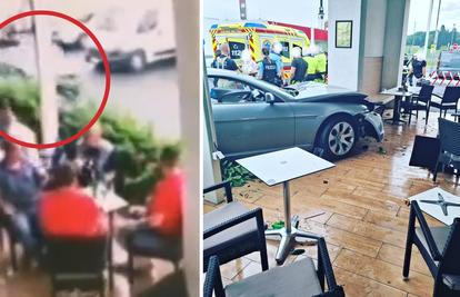 Uznemirujući video iz Slovenije: Vozač izgubio kontrolu i punom brzinom uletio na terasu kafića