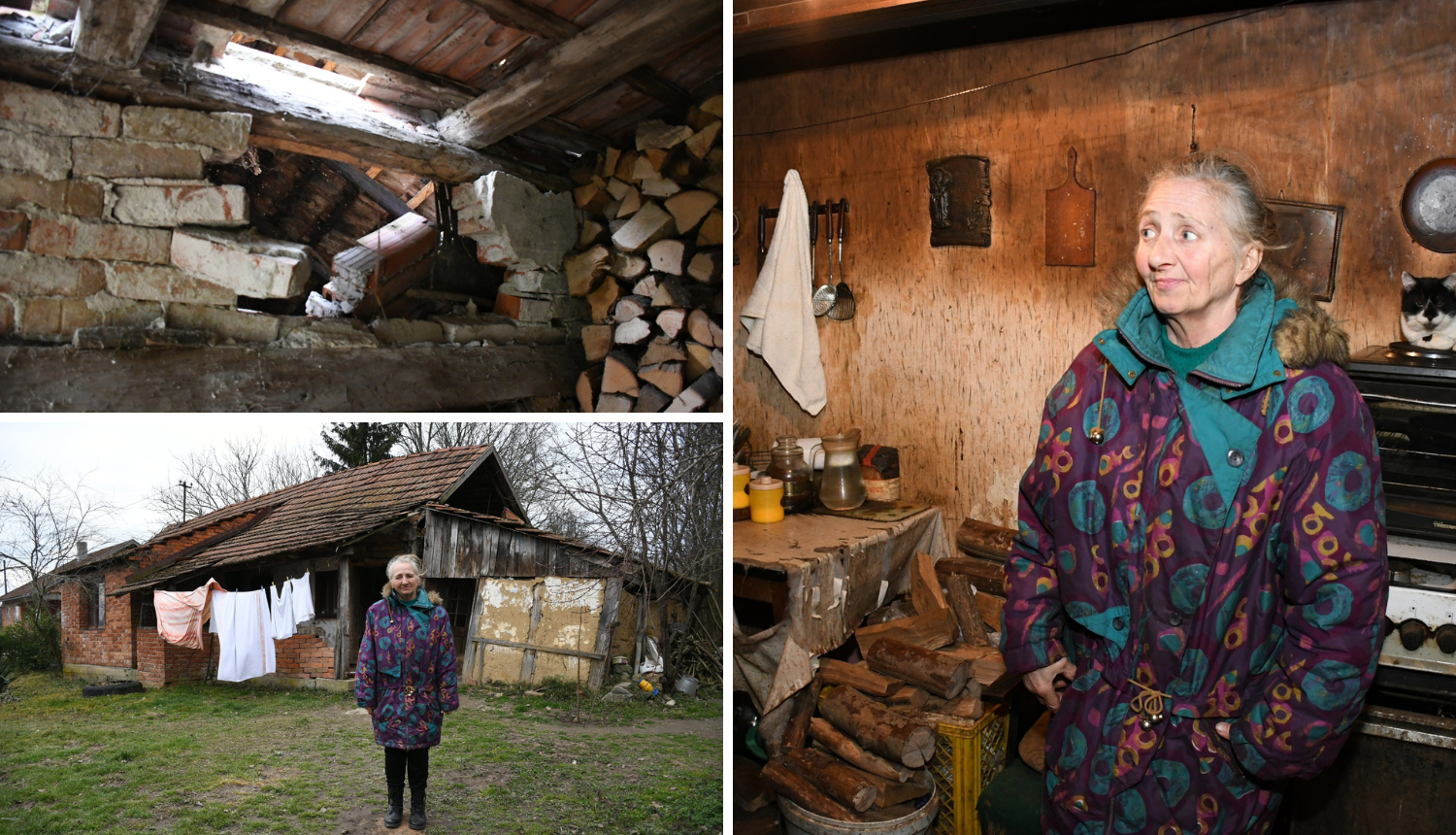 Kuća joj se raspada, jedva spaja kraj s krajem: 'Samo želim vodu i kupaonicu, s 350 € ne mogu...'