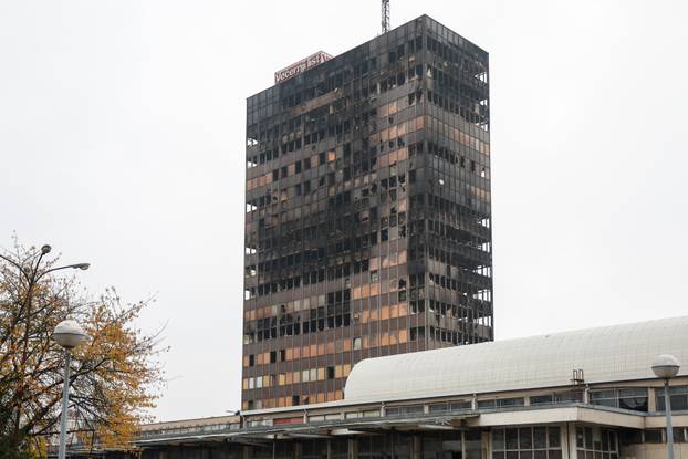 Zagreb: Vjesnikov neboder dva dana nakon požara, policijska istraga u tijeku