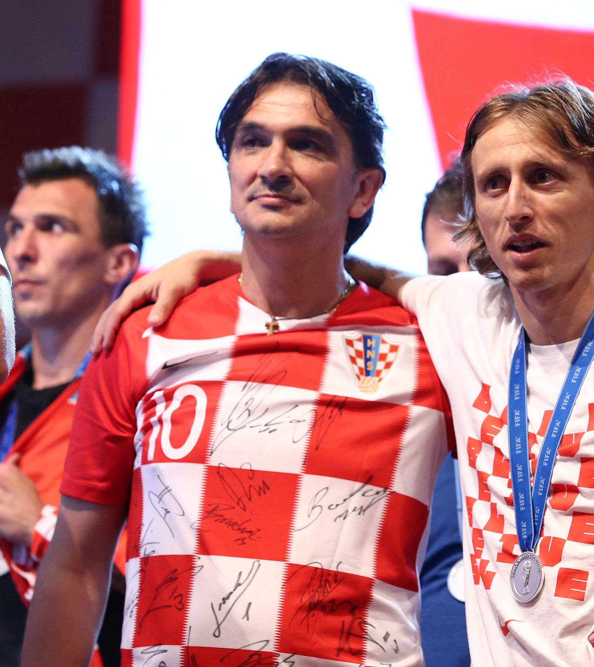 World Cup - The Croatia team return from the World Cup in Russia