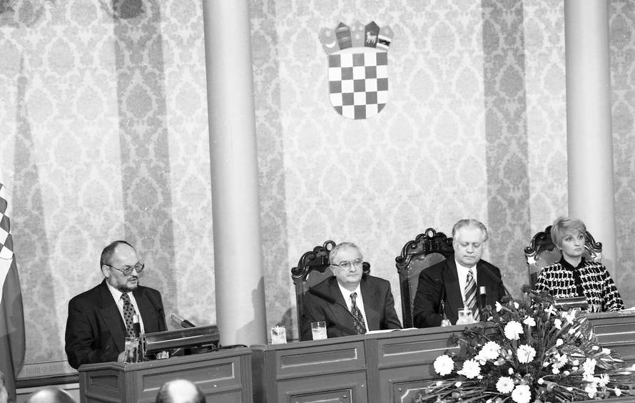 Zagreb: Sjednica Sabora Republike Hrvatske, 28.11.1995.