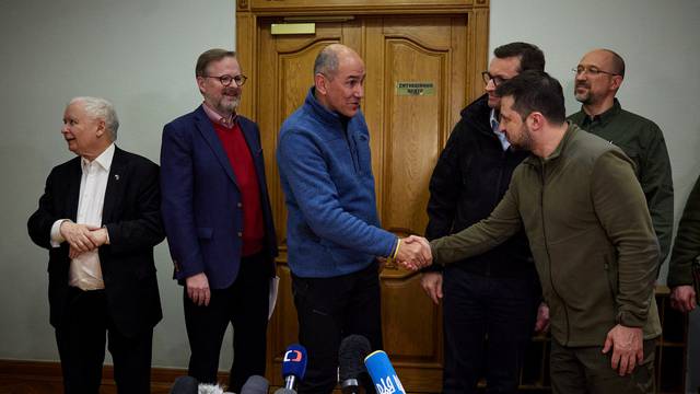 Polish, Czech and Slovenian PMs visit Kyiv