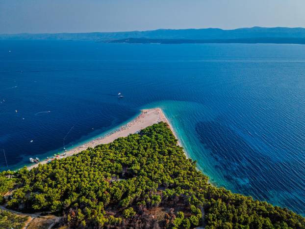 Fotografije iz zraka plaže Zlatni rat koja je promijenila svoj oblik
