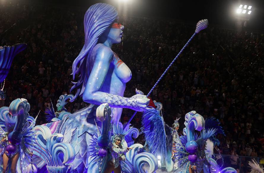 Carnival magic descends on Rio as first night of elite samba schools lights up the Sambadrome, in Rio de Janeiro