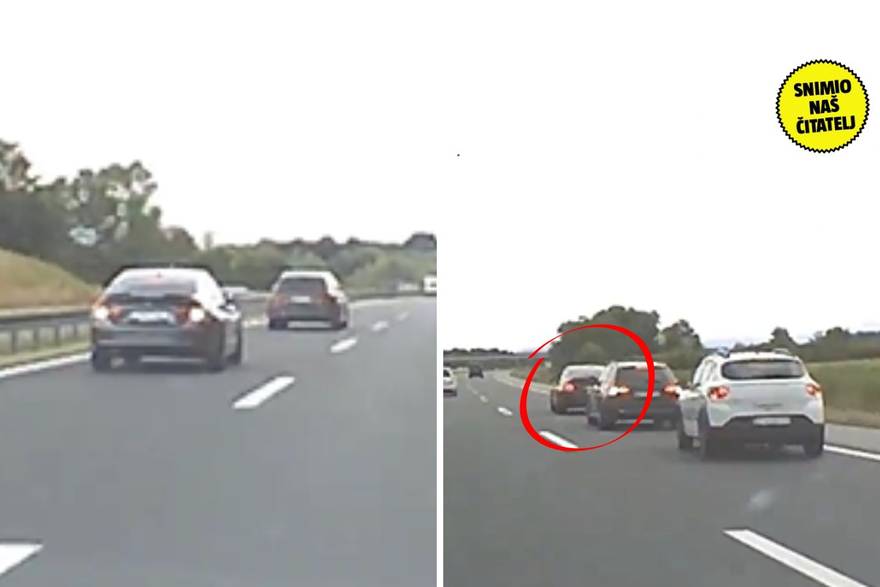 Bmw divlja na autocesti kod Jakovlja