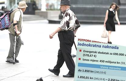 Umirovljenicima će na račun sjesti jednokratna pomoć: Evo tko će je sve dobiti i koliko