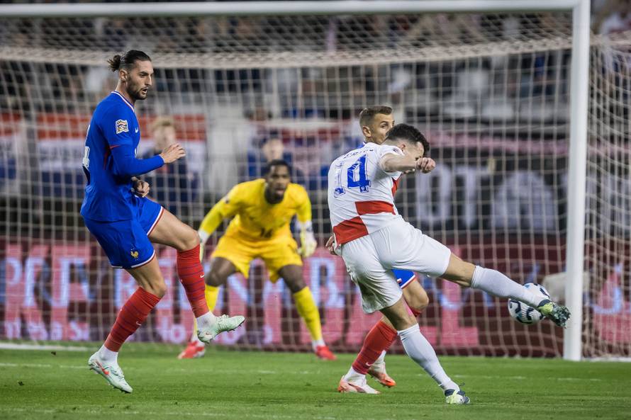 Prva utakmica četvrtfinala UEFA Lige nacija između Hrvatske i Francuske