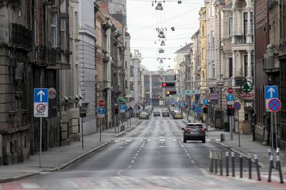 Zagreb: Prazan centar grada na uskrsnje jutro