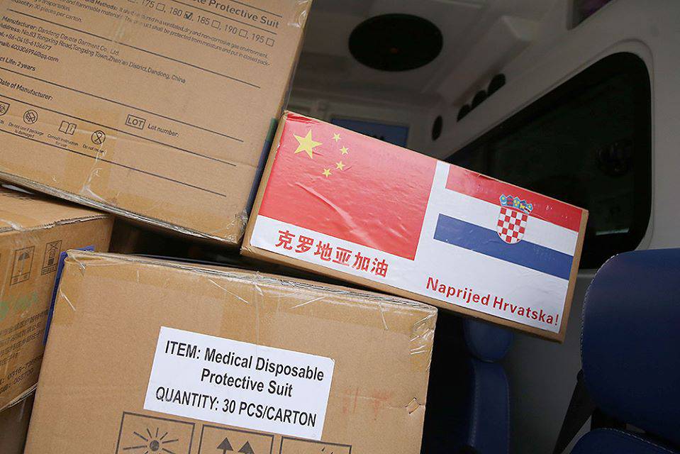 Virovitici stigla pomoć iz Kine uz poruku: 'Naprijed Hrvatska'