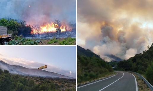 HEROJSKA BORBA Veliki po&zcaron;ar na Kor&ccaron;uli zaustavljen! Ki&scaron;a je pomogla vatrogascima