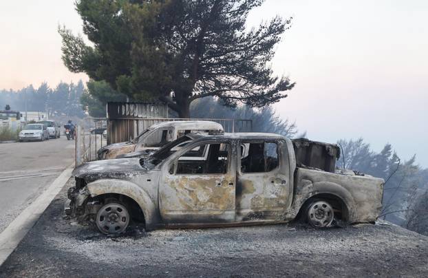 Posljedice požara kod Omiša