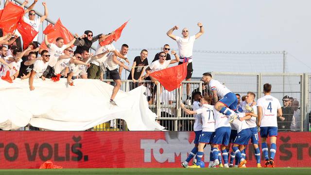 Atmosfera na stadionu tijekom finala SuperSport Hrvatskog nogometnog kupa između Hajduka i Šibenika