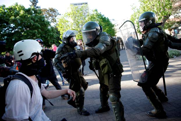 Protest against Chile