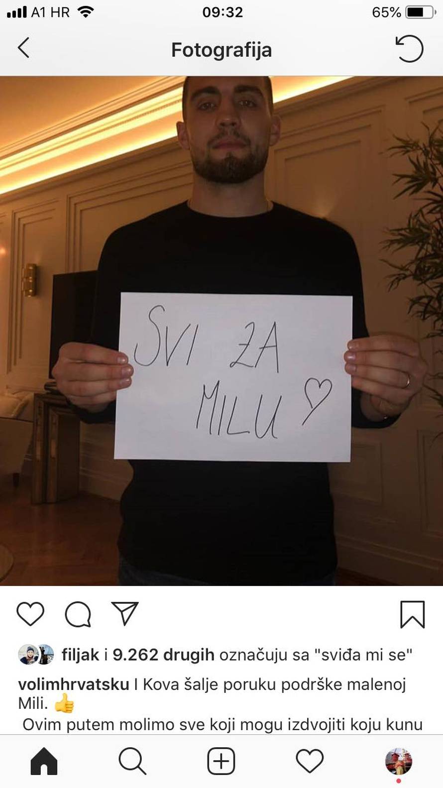 Višnjić, Modrić, Franka... za malu Milu svi su ujedinili snage