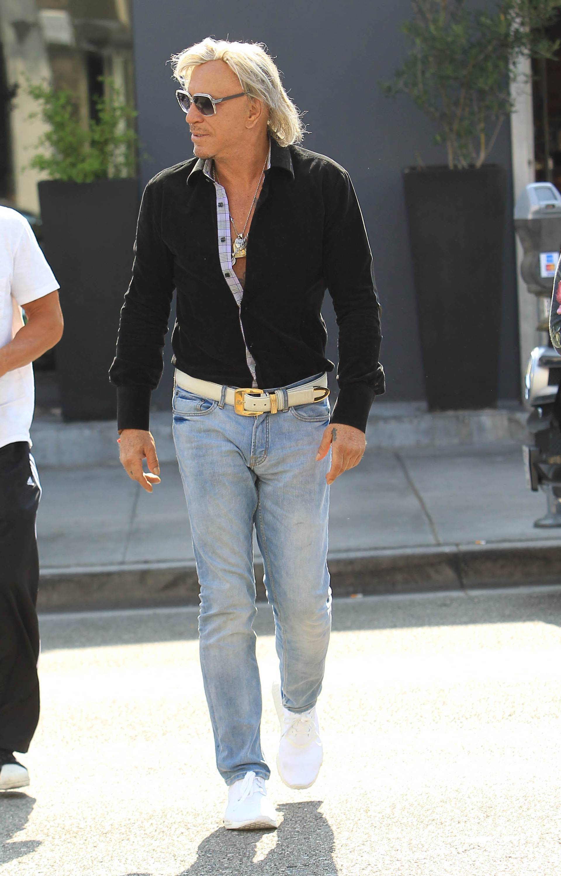 Mickey Rourke Sighting - Beverly Hills