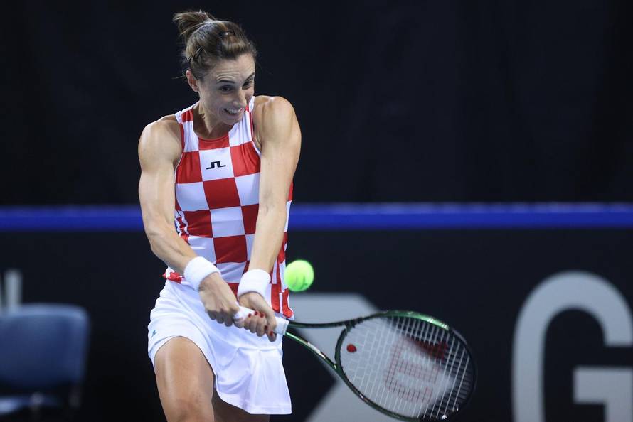 Rijeka: Billie Jean King Cup teniski turnir, dvoboj tenisačica Hrvatske i Njemačke, Martić/Lys