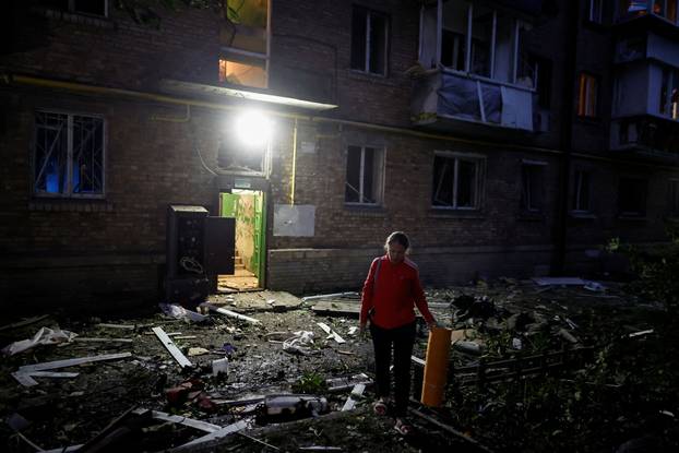 Aftermath of a Russian missile attack in Kyiv