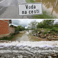 FOTO U Hrvatskoj Kostajnici rade nasip za vodeni val, kod Gračaca je potopljeno i groblje