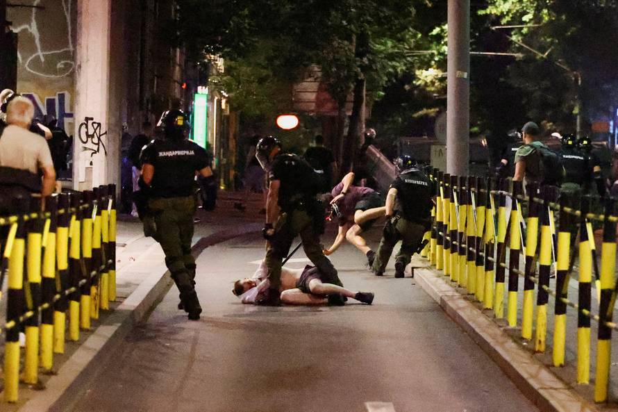 Anti-government protest in Belgrade