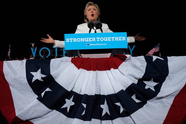 U.S. Democratic presidential nominee Hillary Clinton speaks at a campaign rally in Ft. Lauderdale